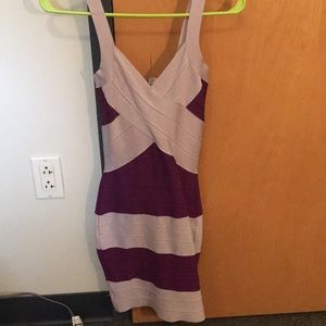 Herve Ledger Bodycon Purple dress